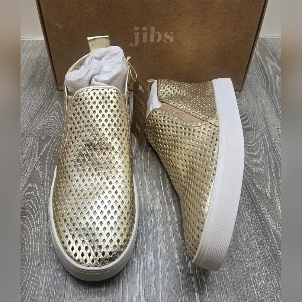 Gold Slip-On‎ Shoes Jibs Mens